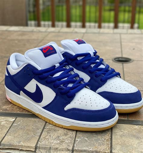 nike dunk low los angeles dodgers|Nike sb mlb dunk low.